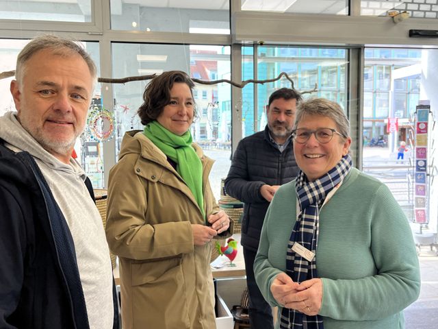 Sandra Detzer im Weltladen Gerlingen