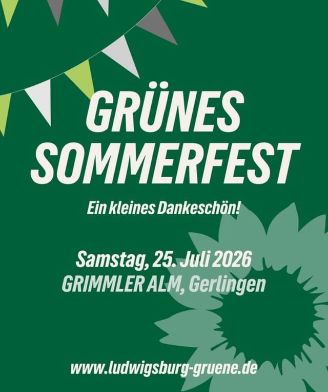 Sommerfest der Grünen im Kreis Ludwigsburg