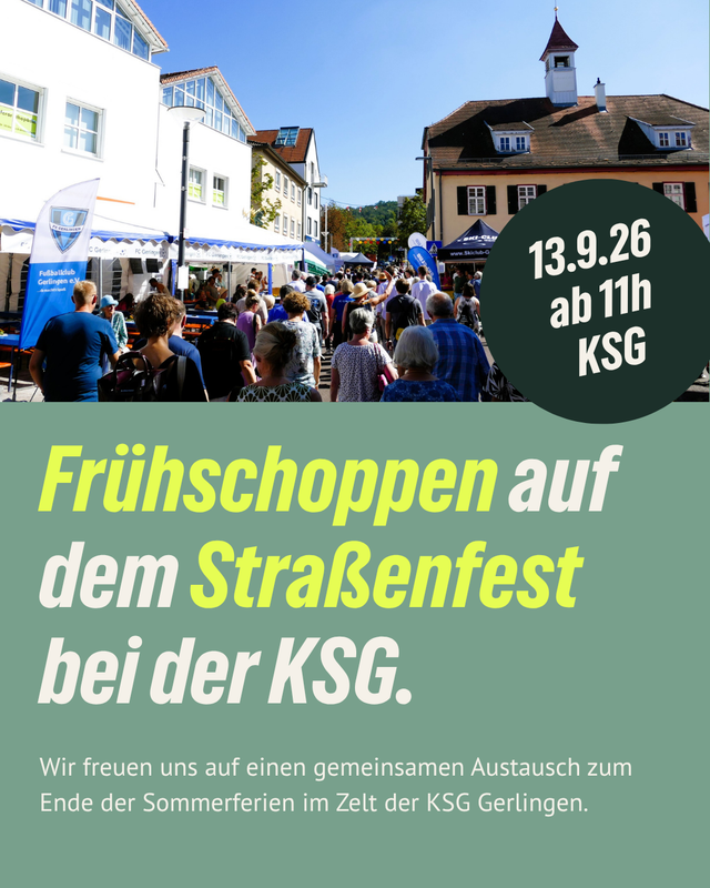 Frühschoppen auf dem Straßenfest